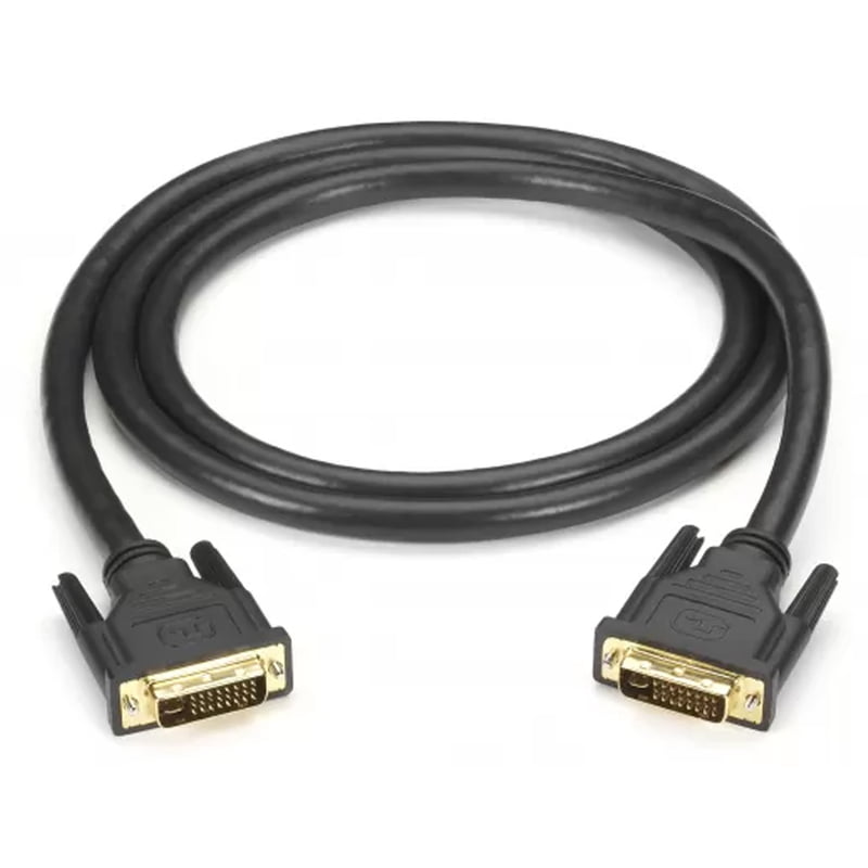 DVI Male to DVI Male Cable High-Quality Video Cable for Gaming, DVD, Laptop, HDTV and Projector - 1.5M