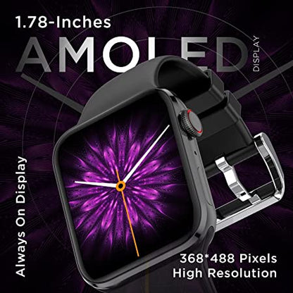 Fire-Boltt BSW046 Visionary 1.78" AMOLED Bluetooth Calling Smartwatch (Black)