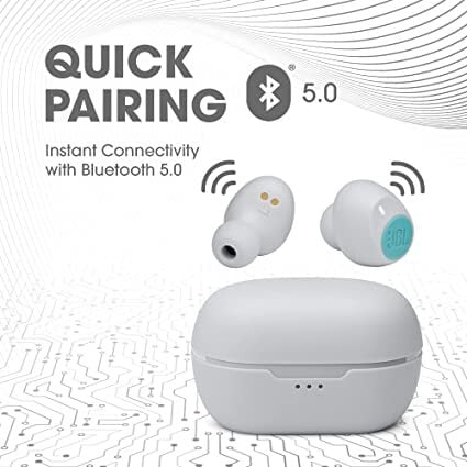 JBL C115 True Wireless Earbuds with Mic, Jumbo 21 Hours Playtime with Quick Charge-Mint