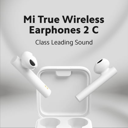 Mi 2C Bluetooth Truly Wireless In Ear Earbuds With Mic (White)