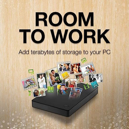 Seagate Portable 2TB External HDD USB 3.0 for PC Laptop and Mac (Black)