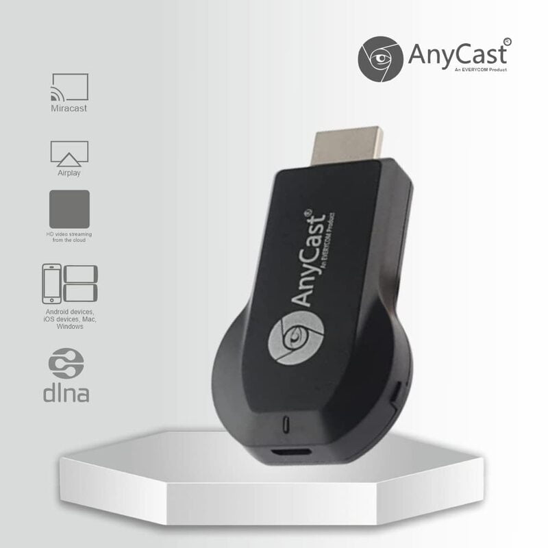 Anycast M9 Plus Wireless WiFi 1080P HDMI Display TV Dongle Receiver Black