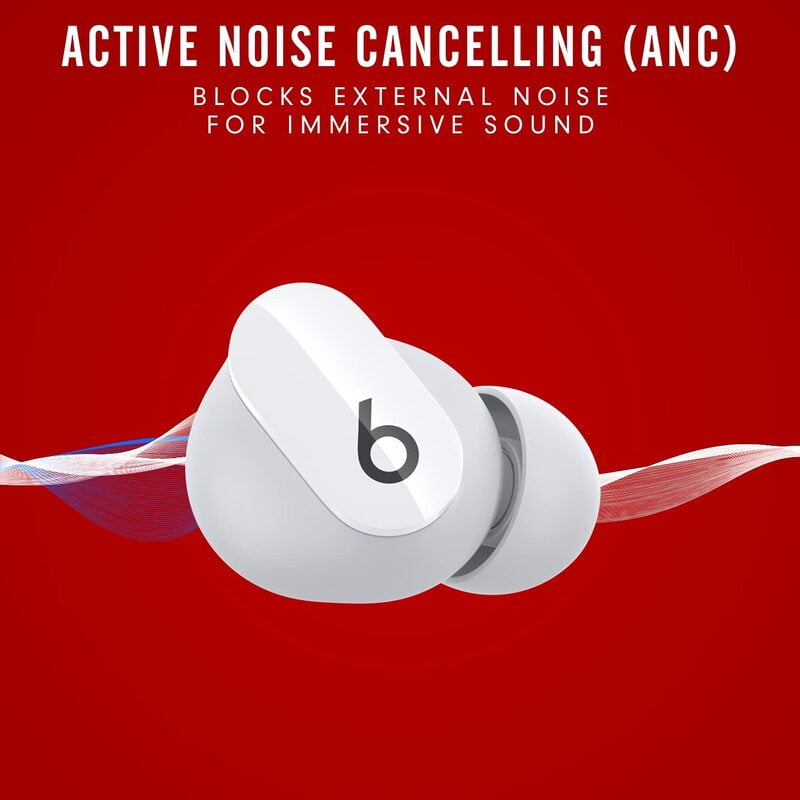 Beats Studio Buds True Wireless Noise Cancelling Earbuds Compatible with Apple &amp; Android White