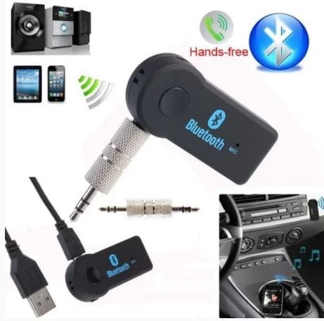 Bluetooth AUX Adapter Receiver ,Wireless 3.5mm Audio Dongle for Car, Speaker, Headphone, Stereo Bluetooth 4.2, Hands-Free