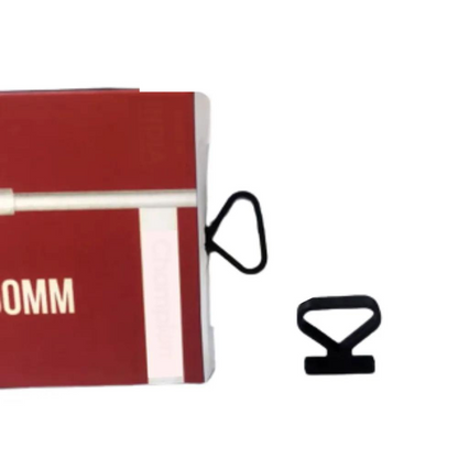 Plastic Mobile Packing Box Hook Hanger Pack Of 100 (Black )