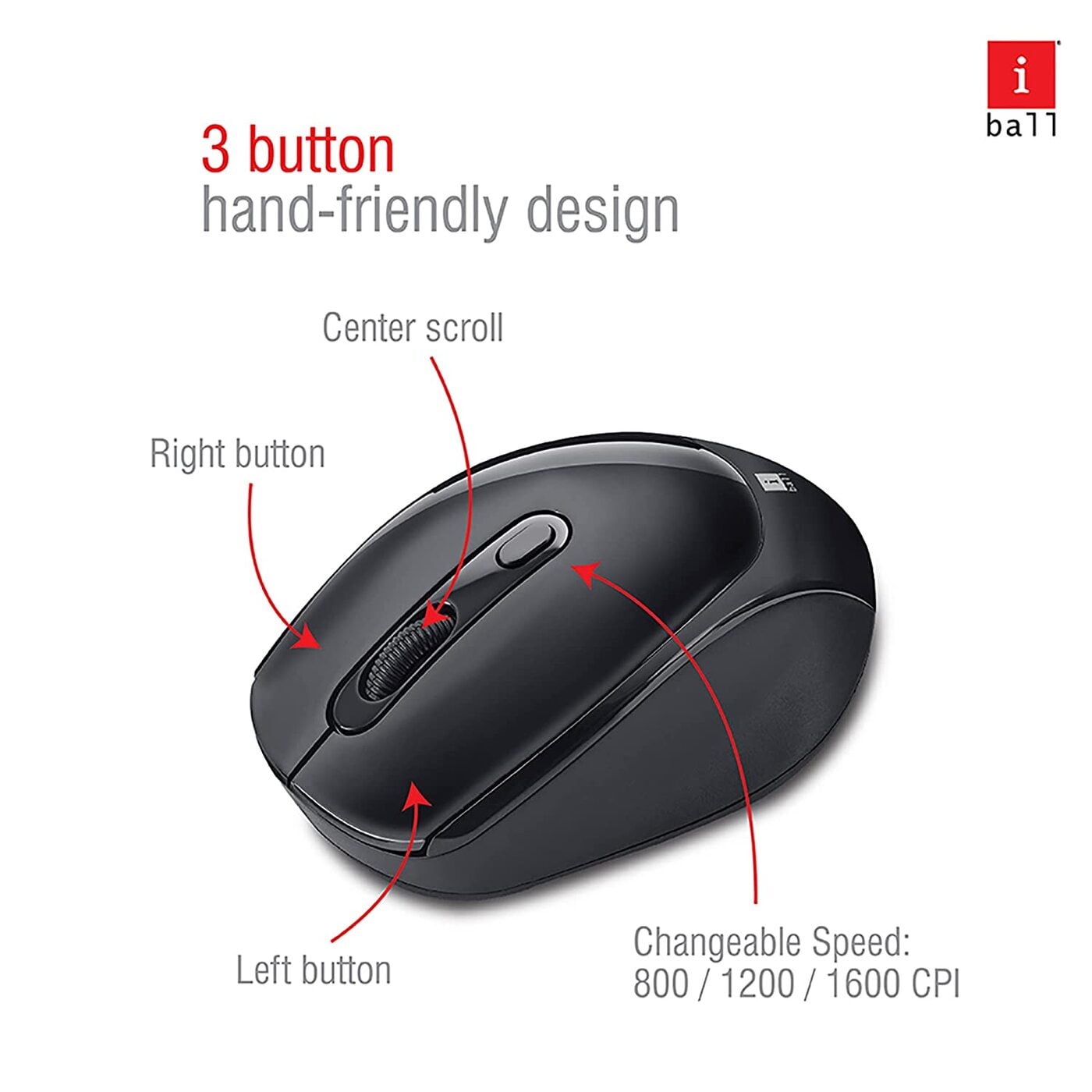 iBall Magical Duo 2 Wireless Deskset - Keyboard and Mouse I Alkaline Battery I High speed Optical Mouse I Long Battery Life I Smart semi-multimedia keyboard (Black)