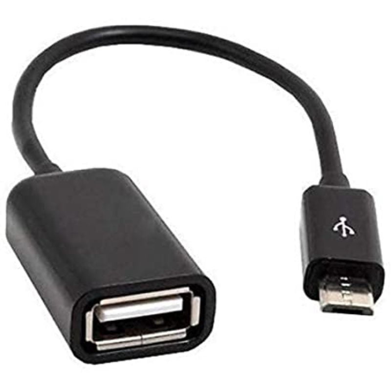 Micro to USB Female OTG Cable (Black)