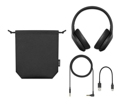 Sony WH-H910N Over-Ear Wireless Bluetooth Headphone with Mic (Black)