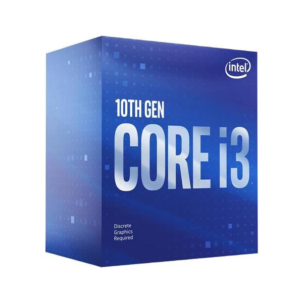 Intel Core i3-10100F 10th Generation LGA1200 Desktop Processor 4, 4 Cores 8 Threads up to 4.30GHz 6MB Cache