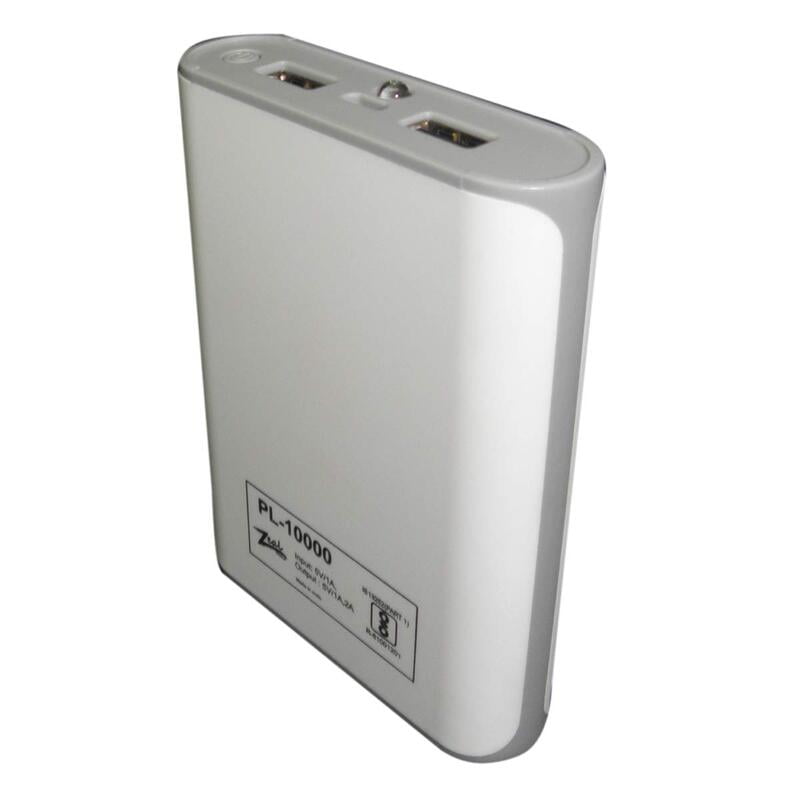 Zeal PL-10000 10400mAh Power Bank (White & Grey)