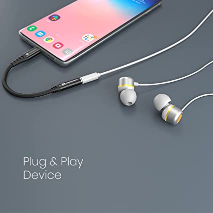 Portronics iKonnect C II Type C to 3.5mm Auxiliary Connector Compatible with Type C Enabled Devices