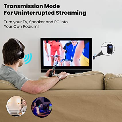 Portronics Auto 18 Car Bluetooth Transmitter/Receiver with Display, Handsfree Calling, Aux in/Out, HD Sound Quality