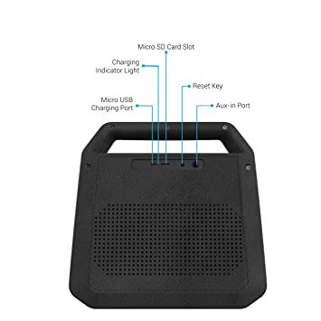 Portronics Roar POR-549, 2x12W Bluetooth 4.2 Stereo Speaker with TWS Aux in Micro SD Card and 6, 000mAh Battery