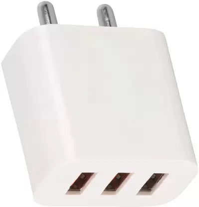 Champion 15W 3A USB Port Power Adapter/Wall Charger For All Mobile Phones (White)