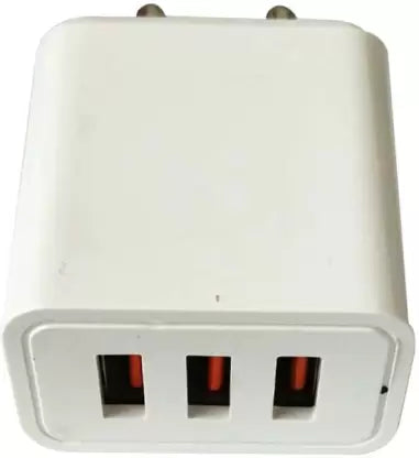 Champion 15W 3A USB Port Power Adapter/Wall Charger For All Mobile Phones (White)