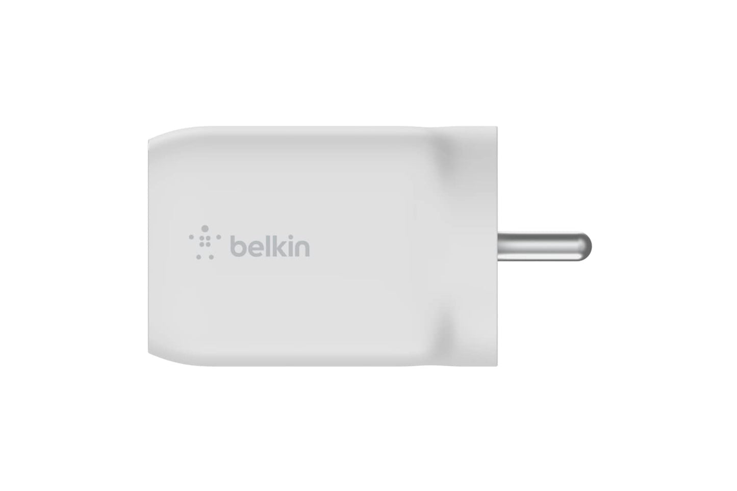 Belkin 65W Gan Dual USB-C , PD 3.0 Fast Charger, For iPhone 15, 14, 13, 12, MacBook Pro & Other USB-C Supported Devices (White)
