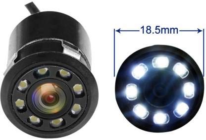 Car Rear View Reverse Parking Camera with HD Night Vision 8 LED Waterproof 170 Degree Wide Angle (Black)