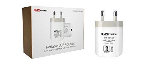 Portronics POR 538 Portable USB Adapter 2.4A Super Quick Charger with Single USB Port