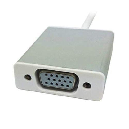 USB-C to VGA Adapter 1080P Converter for Mac Book Series, Chrome Book Pixel, Surface Book and More (Silver)