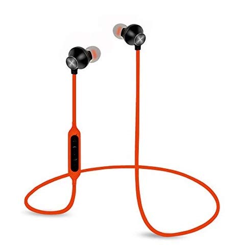 Hamaan B-11 Universal in-Ear Extra Bass Voice Command Earphones with Mic (Fiery Orange)