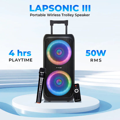 Lapcare LAPSONIC III Portable 50W wireless trolley speaker (LPS-333)