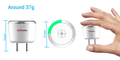 Portronics Adapto 469 Wall Charger with Safe Time Control Auto Cut-Off, LED Indicator, Smart Plug, 3.1A Quick Charging Dual USB Port (White)