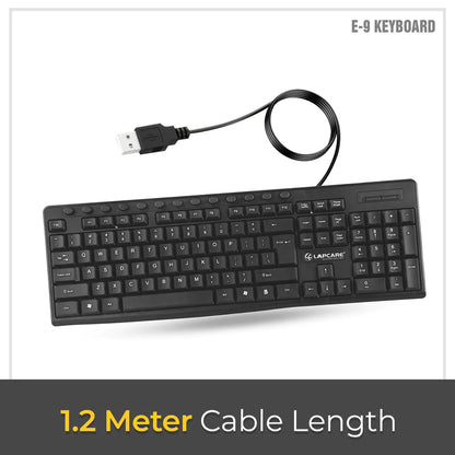 E9 - 117 Keys USB Multimedia Keyboard