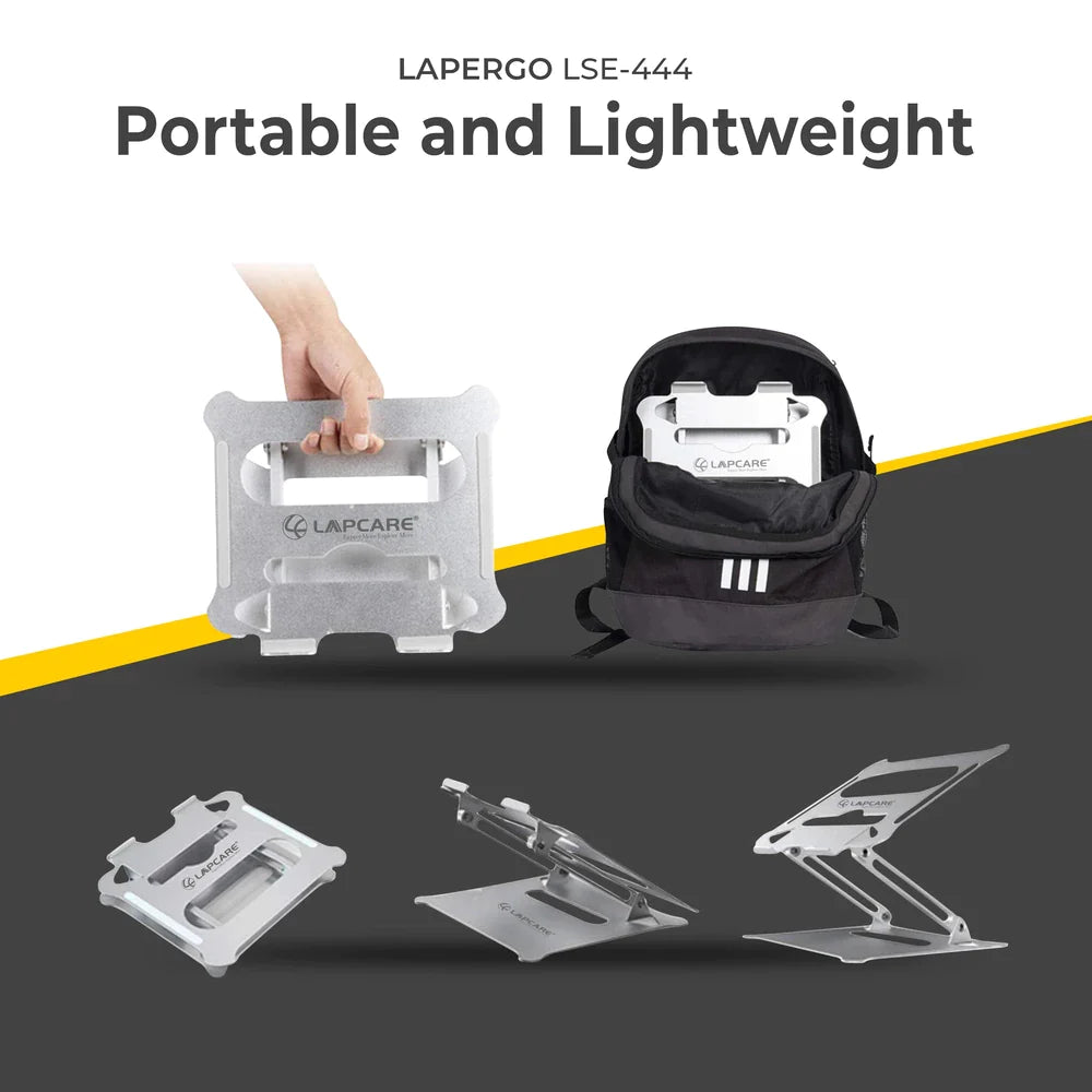 LAPERGO Foldable Aluminum Laptop Stand /Notebook Riser (LSE-444)