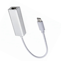 Type C To LAN 3.0 | USB-C to Ethernet Adapter USB Type-C (Thunderbolt 3) to 10/100/1000 Gigabit RJ45 Ethernet LAN Network Adapter