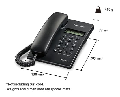 Panasonic KX-TSC60SXB Corded Landline Phone with Caller ID