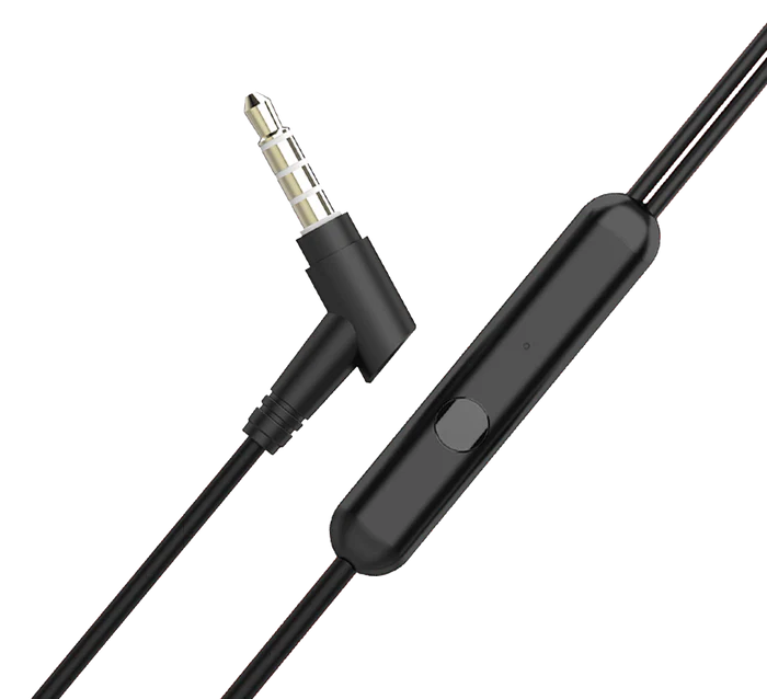 boAt BassHeads 162 with HD Sound, in-line mic, Dual Tone Secure Braided Cable & 3.5mm Angled Jack Wired Earphones (Black)