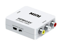 MINI HDMI2AV Up Scaler 1080P HD Video Converter (White)