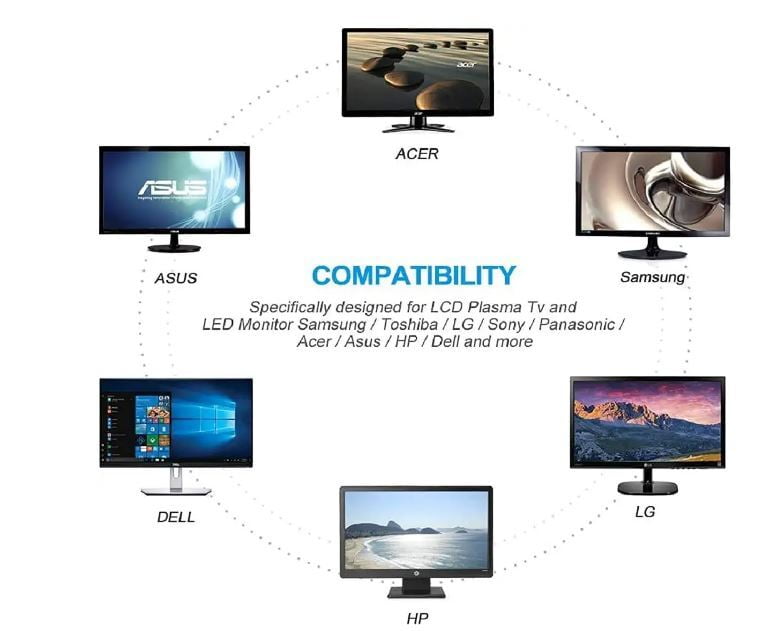 Champion Power Cord Cable for Desktop Computer 1.2 Mtr 3 Pin Cable (Black)