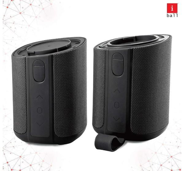 iBall Musi Twins 15 Watt Truly Wireless Bluetooth Surround Sound Speaker - renewed (Black)