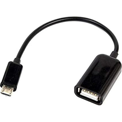 Micro to USB Female OTG Cable (Black)