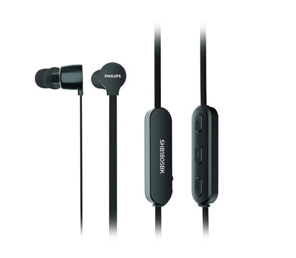 Philips Audio SHB1805BK/10 Ear Headphones with Mic (Black)