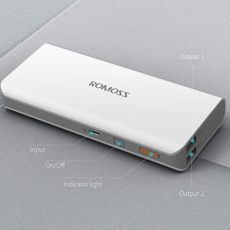 Romoss PH50 10000 mAh Portable Charger Solo 5 Power Bank
