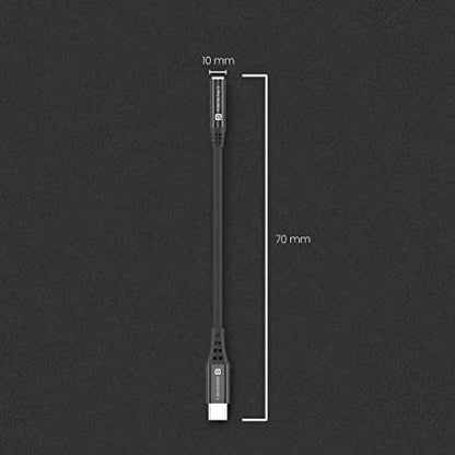 Portronics iKonnect C II Type C to 3.5mm Auxiliary Connector Compatible with Type C Enabled Devices