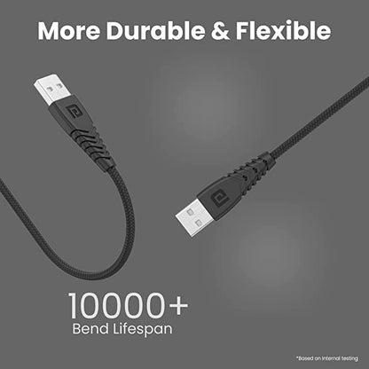 Portronics Konnect A Trio 3-In-1 Multifunctional Cable For Micro Usb Type C Smartphone, Tablet 3.0 A, 1.5 Mtr