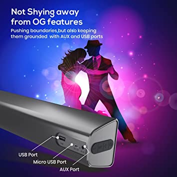 Portronics Pure Sound Pro IV Wireless Bluetooth 5.0 16W Soundbar