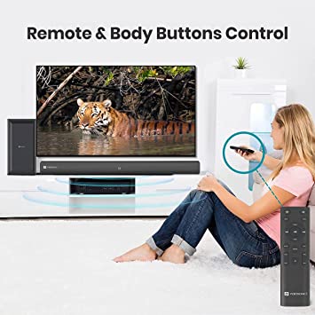 Portronics Pure Sound 102 Bluetooth Soundbar 160W with Wireless woofer