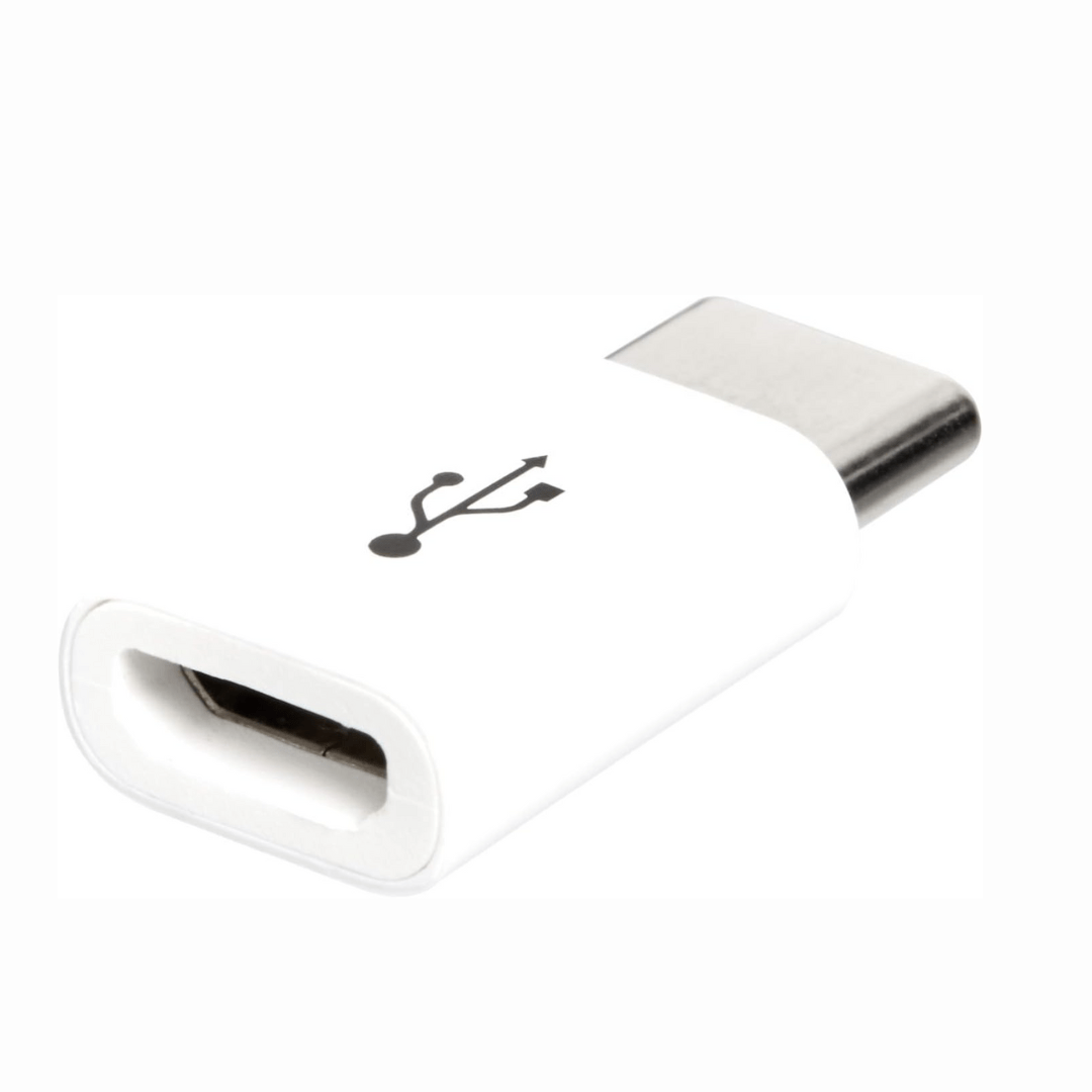 Champion USB Type C Adapter, Micro USB to USB C Adapter, Data Syncing and Charging Adapter (White)
