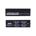 VGA Splitter 1x4 Box 1 Input to 4 Output Monitor Screen Duplicator with Audio Support | Share One VGA Source to 4 Displays | Mirror Display for PC, Laptop, Projector, TV