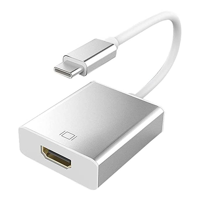Type C to HDMI Adapter, 3.1 Type-C to HDTV Converter for Mac-Book Pro, New Air/iPad/Surface