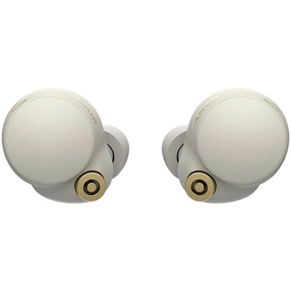 Sony WF-1000XM4 Noise Cancellation Multipoint Connection BT 5.2 TWS Truly Wireless in Ear Earbuds with Mic 36Hr Battery Life WFH Built-in Mic for Clear Calls, Silver