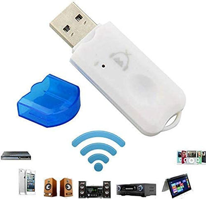 USB Bluetooth 4.0 Audio Receiver with Mic - Wireless Music Adapter for Cars & Speakers