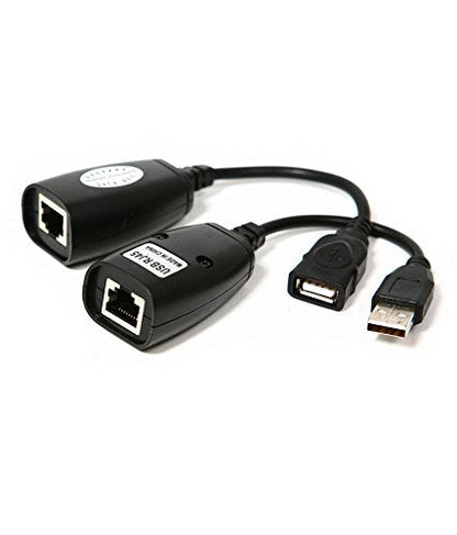 USB RJ45 Extension Adapter Up to 150 Ft Length (Black)