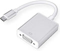 USB-C to VGA Adapter 1080P Converter for Mac Book Series, Chrome Book Pixel, Surface Book and More (Silver)