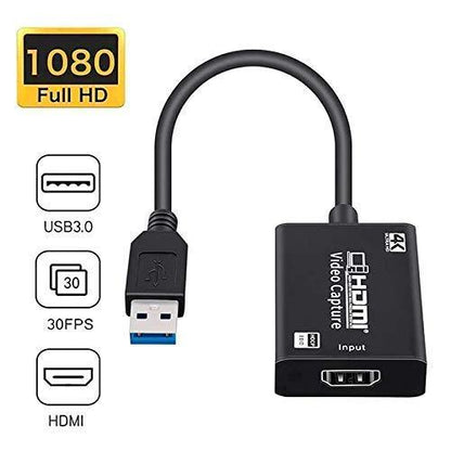 HDMI 4K USB 3.0 to HDMI for Video Capture Record Box 1080P HDMI USB Capture Card Adapter for Game Record Live Stream