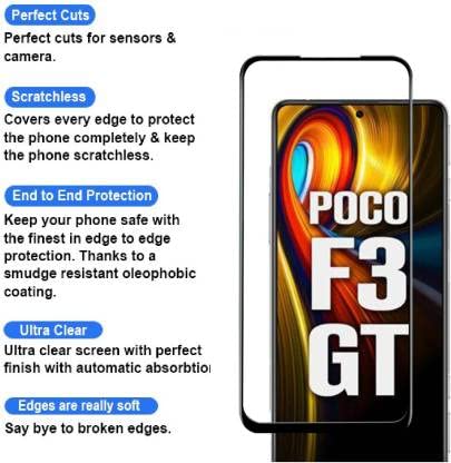 Champion Edge to Edge Screen Protector for Poco F3 GT